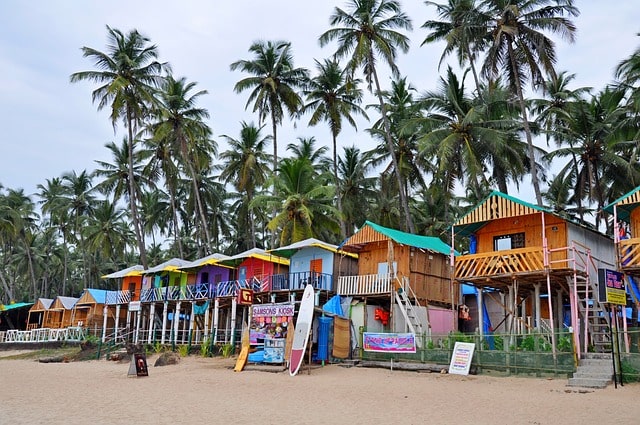 Bild från en strand i Goa i Indien.