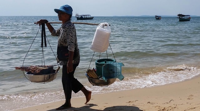 Bild från Sihanoukville i Kambodja.