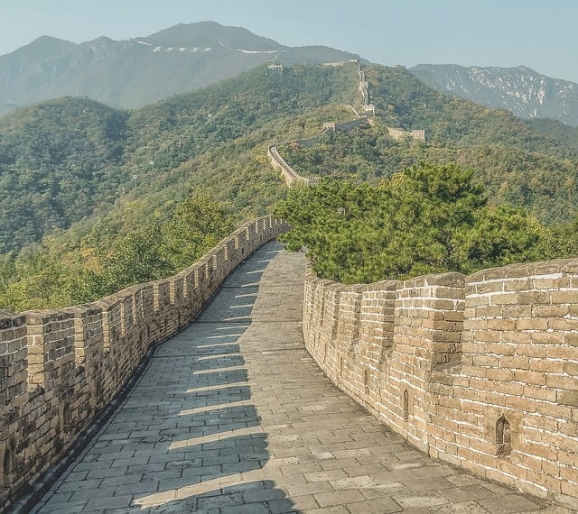 Bild från Kinesiska muren i Kina.