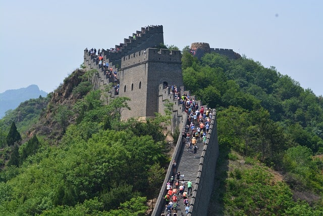 Bild från Kinesiska muren i Kina.