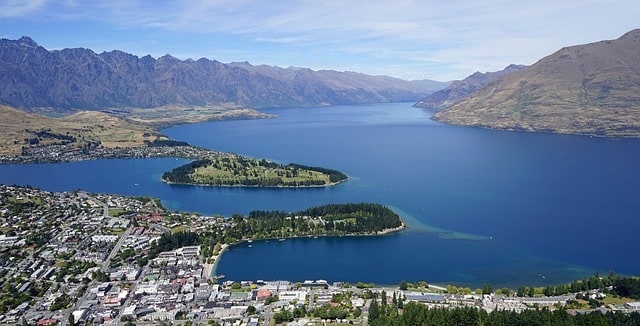 Bild från Queenstown på Nya Zeeland.