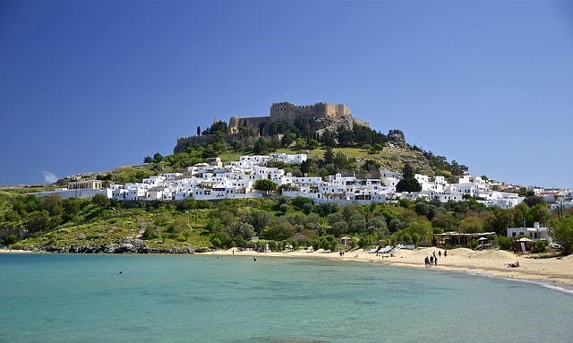 Ön Rhodos i Grekland.