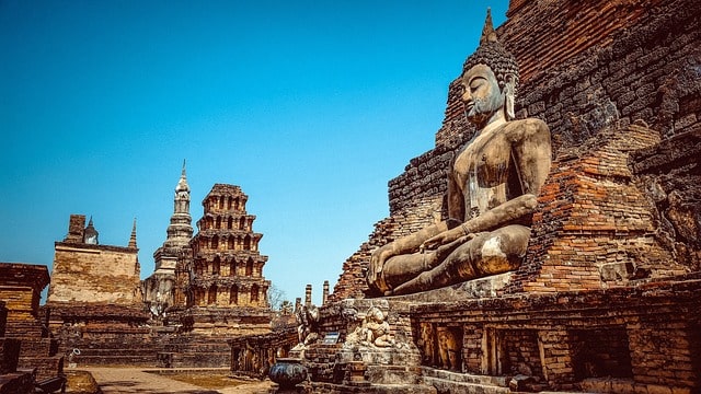 Bild från Sukhothai i Thailand.